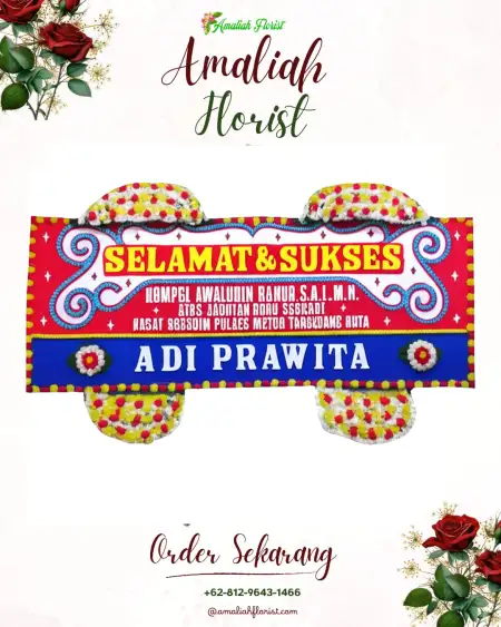 Papan Bunga Ucapan Selamat Sarudik