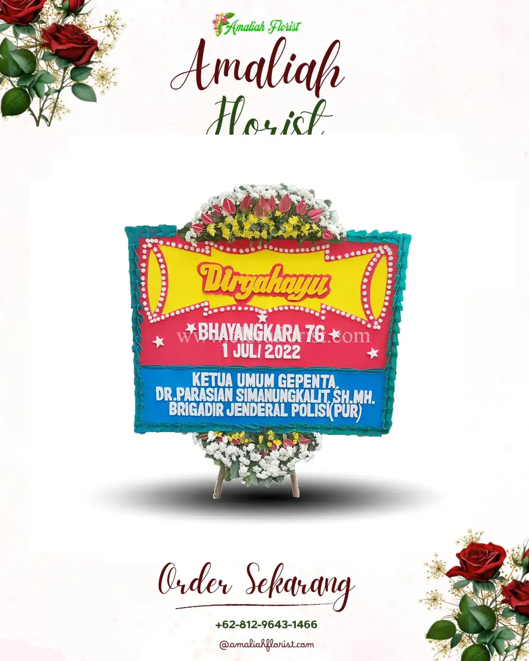 Papan Bunga HUT Ulang Tahun Sarudik